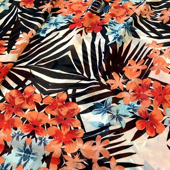 Love Chesley Strapless Maxi Dress Size S Lace Keyhole Back Floral Tropical Luau - Picture 3 of 10